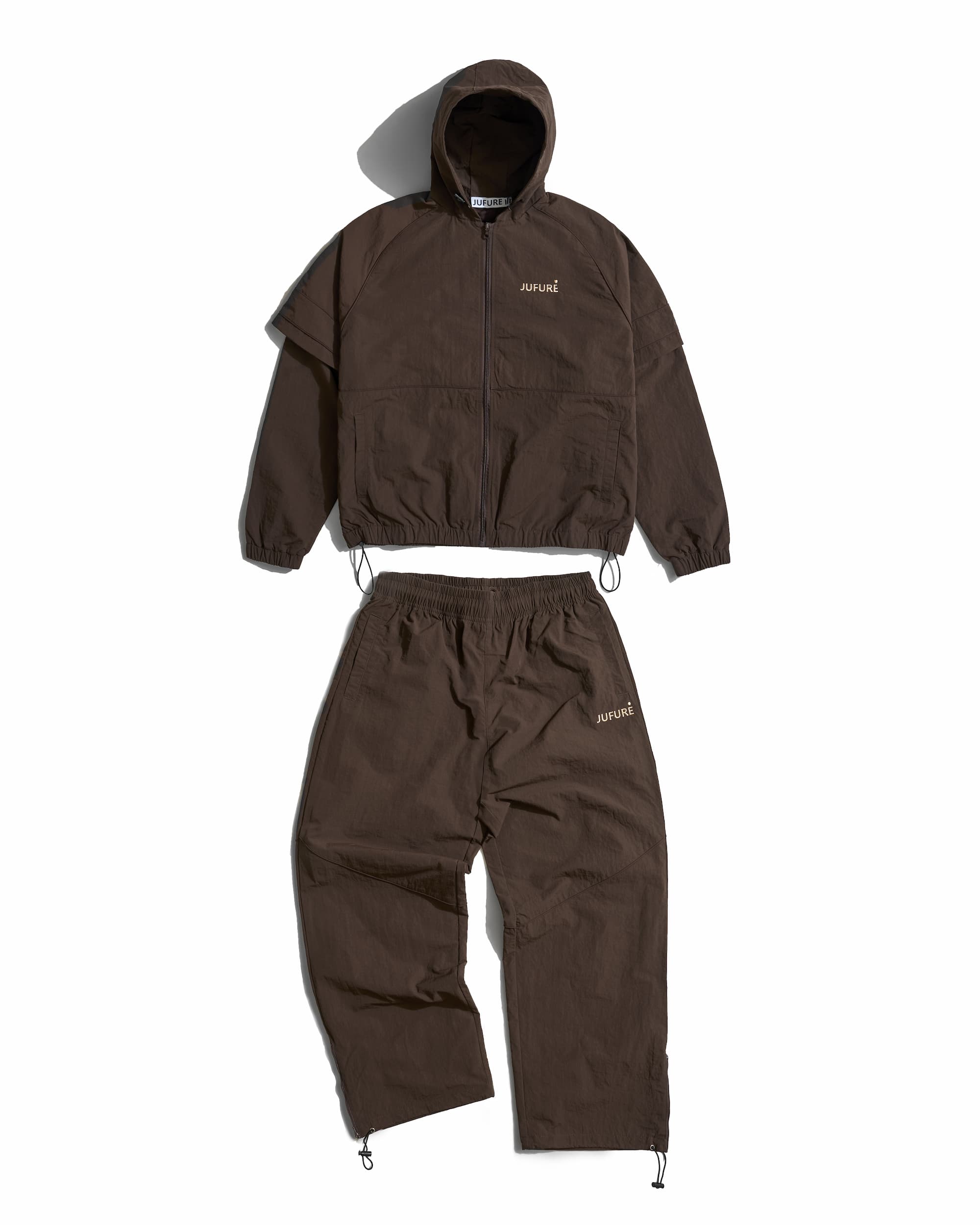 Nyantanbungo Tracksuit Set — Brown