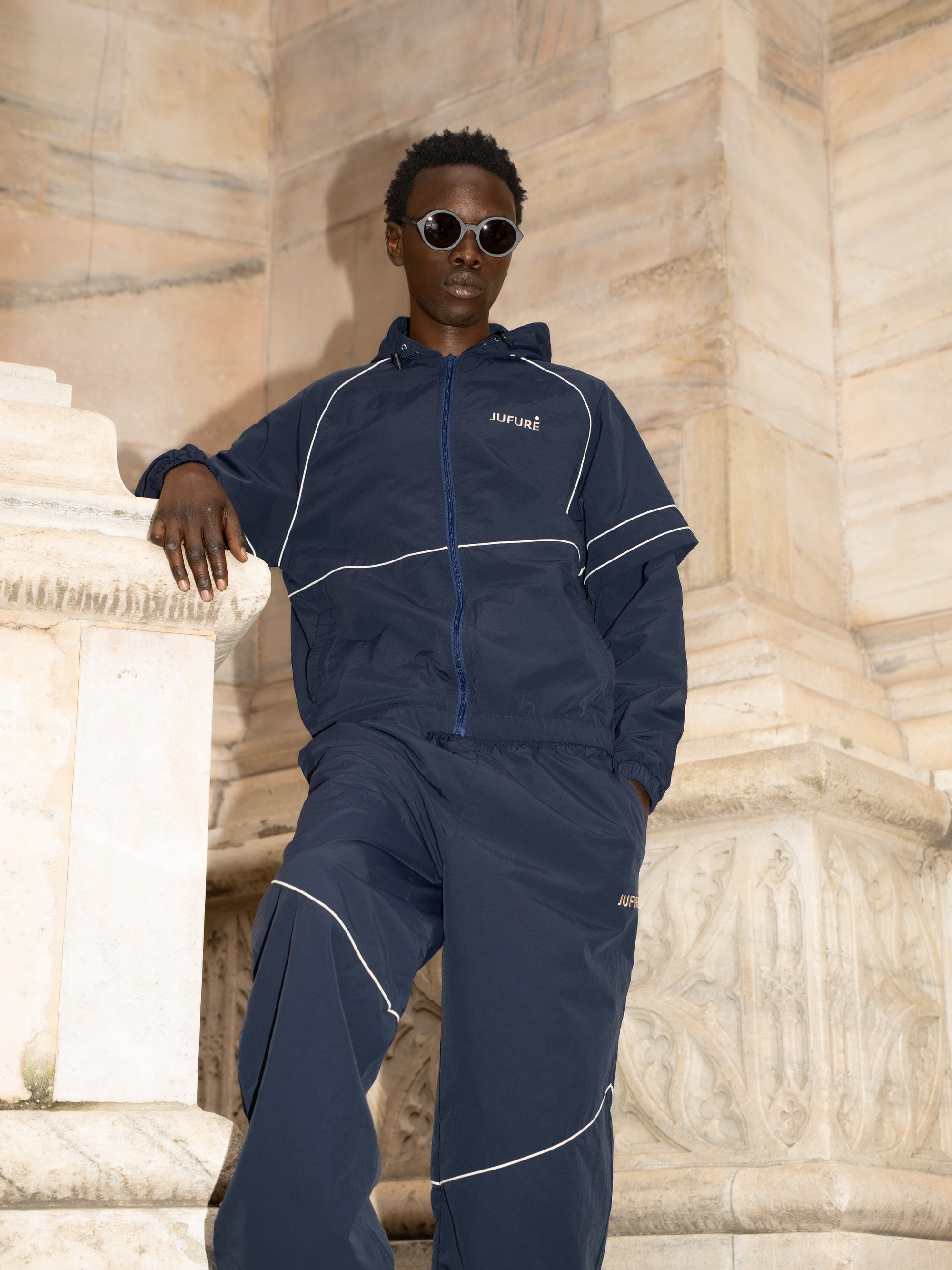 The Nyantanbungo Tracksuit Set — Navy