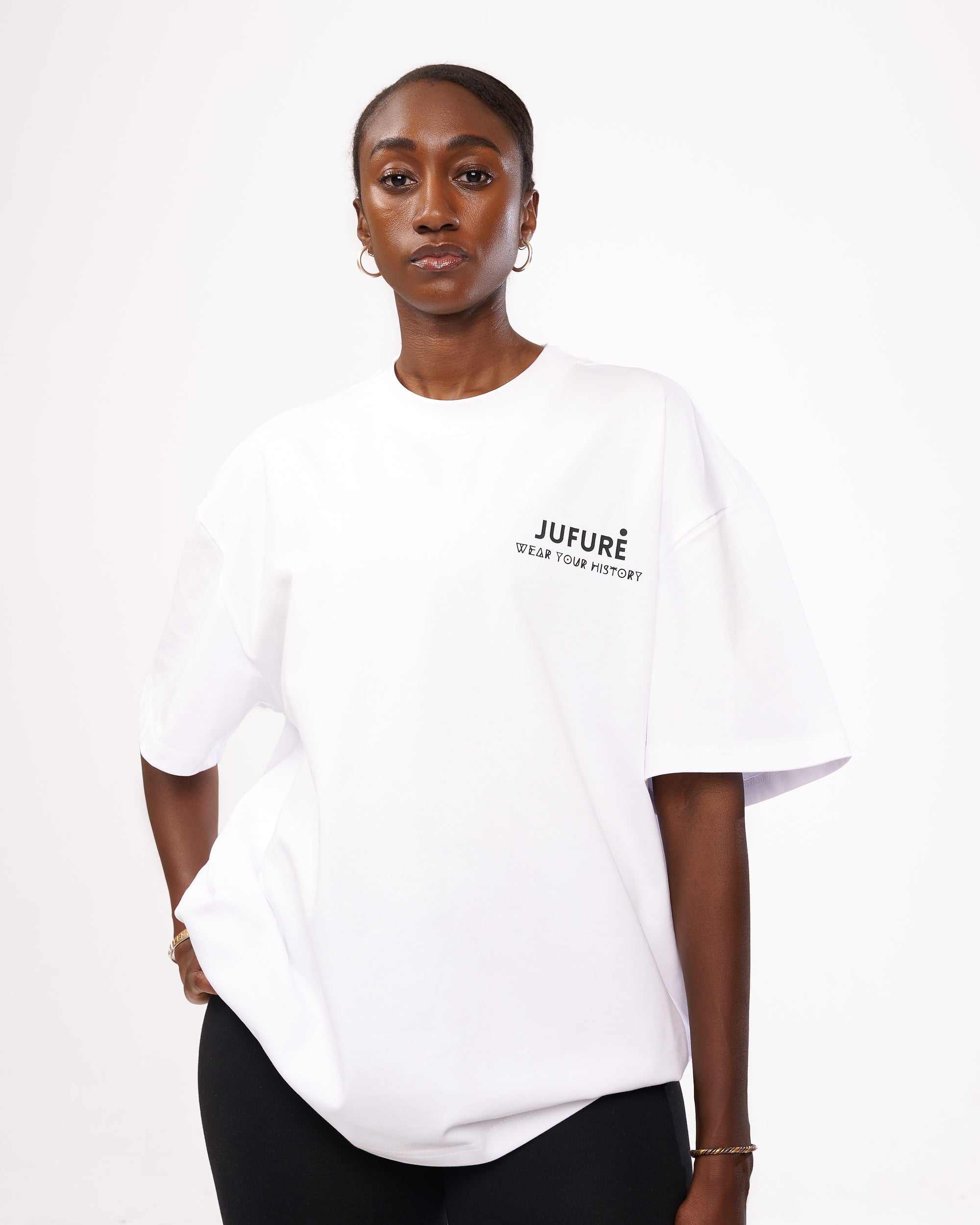 White Membership Tee — Clarity (Heart Logo)