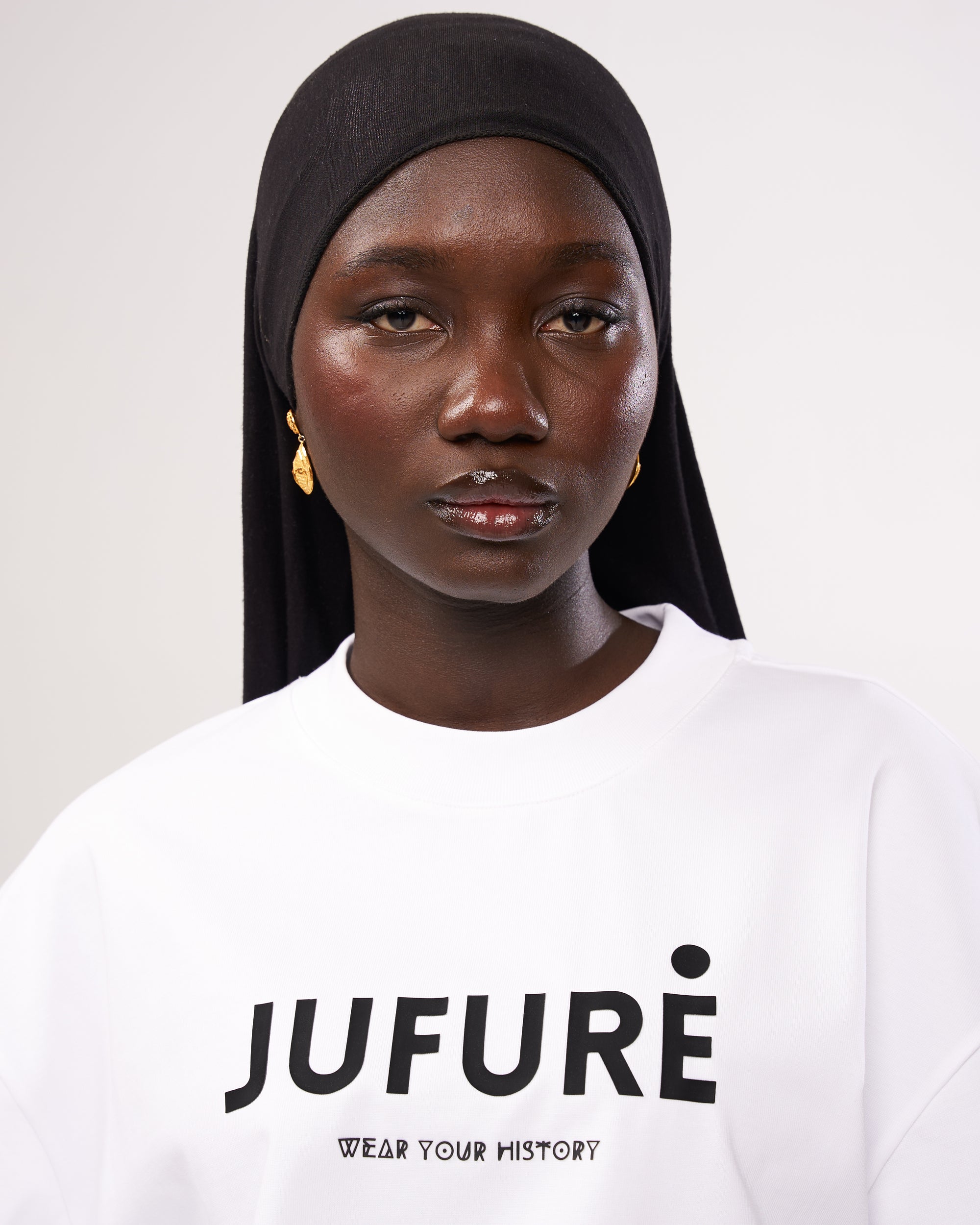 White Membership Tee — Clarity (Chest Logo)